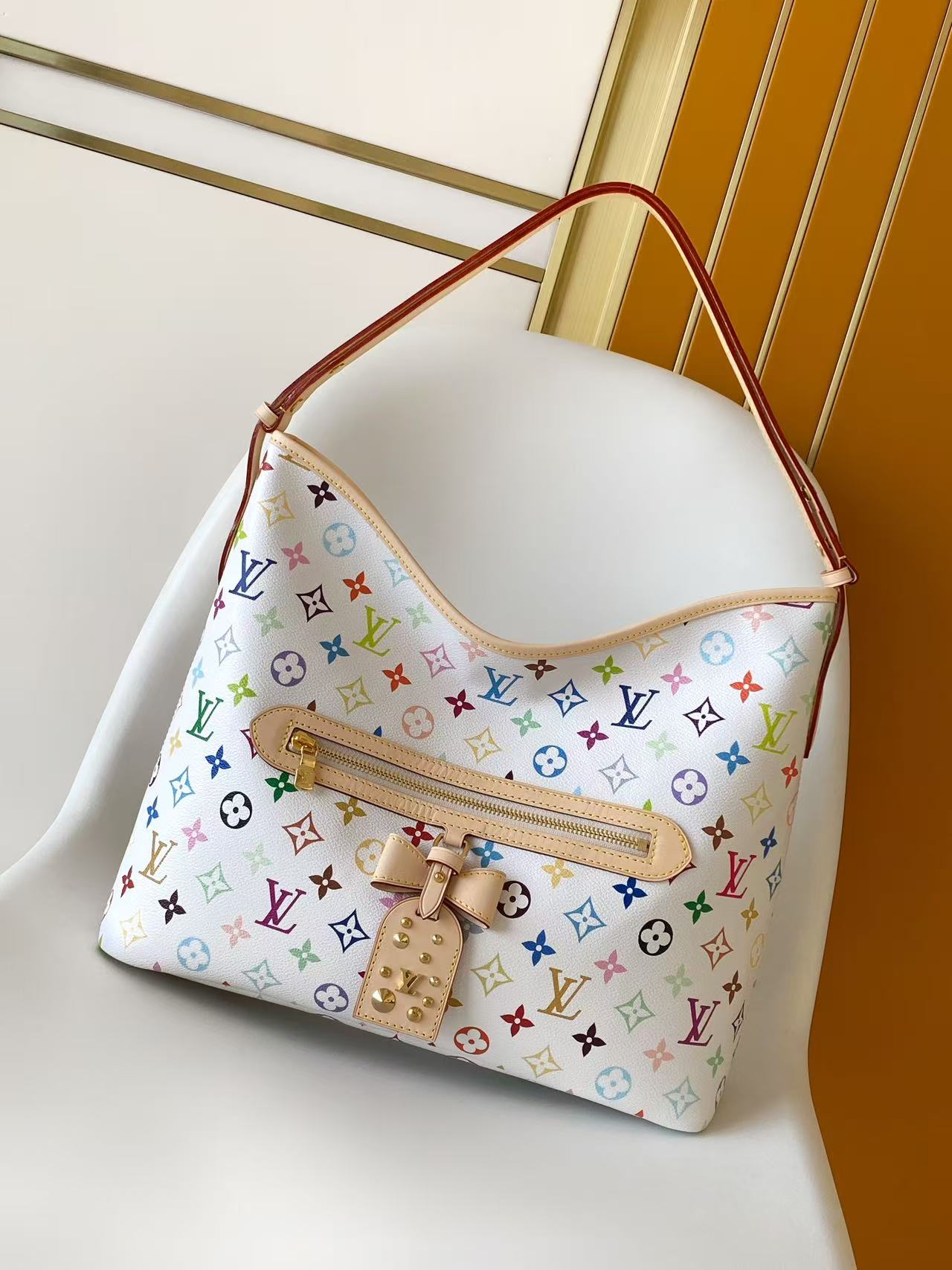 Louis Vuitton LV Capucines Mini Handbag Premium Canvas Model N89369 Interior Pocket Office Commute High-End Fashion